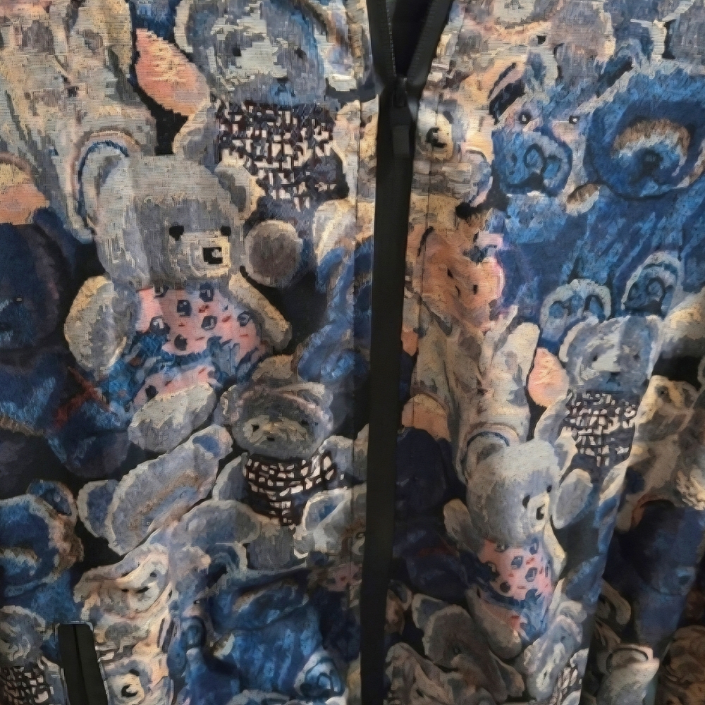 Men's Bear Pattern Jacket And Two Matching Bear H… - image 6